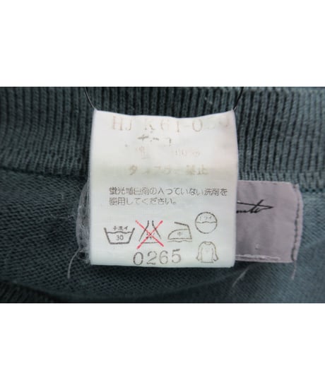 yohji yamamoto pour homme 切りっぱなしデザインニット HJ-K61-050
