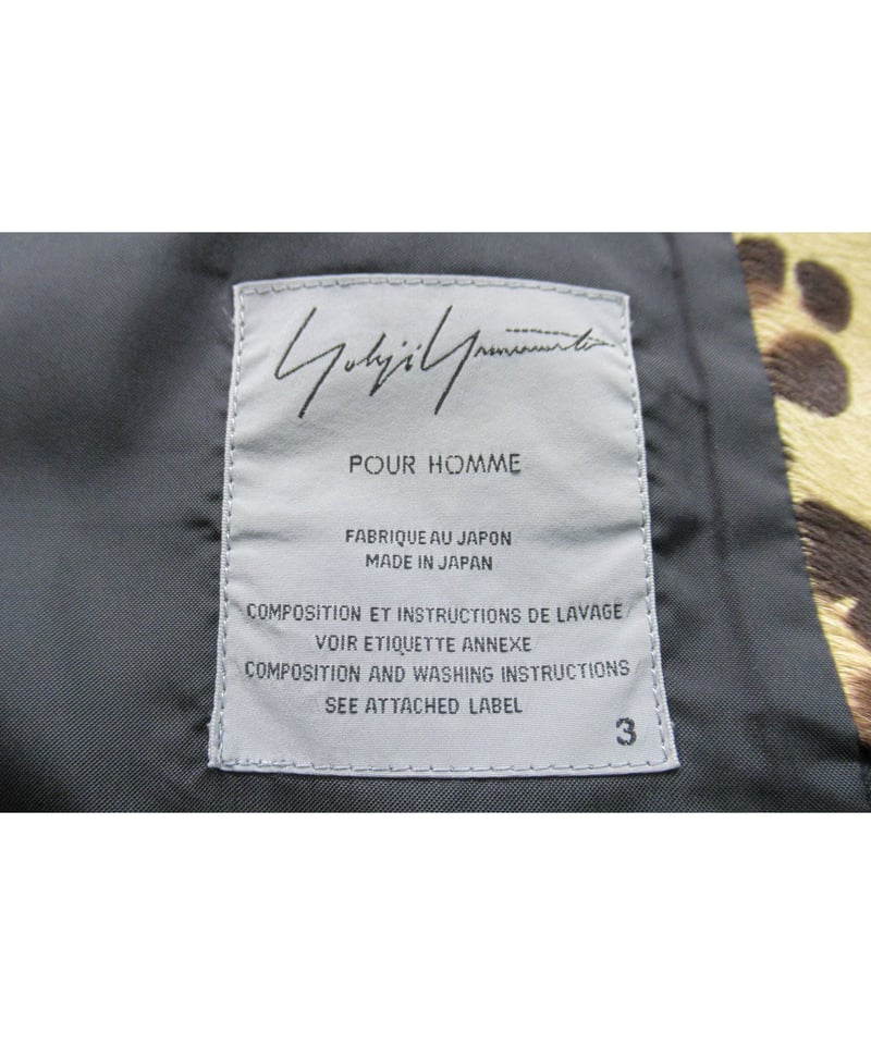 02aw yohji yamamoto pour homme ラペル切り替えデザインジャケット
