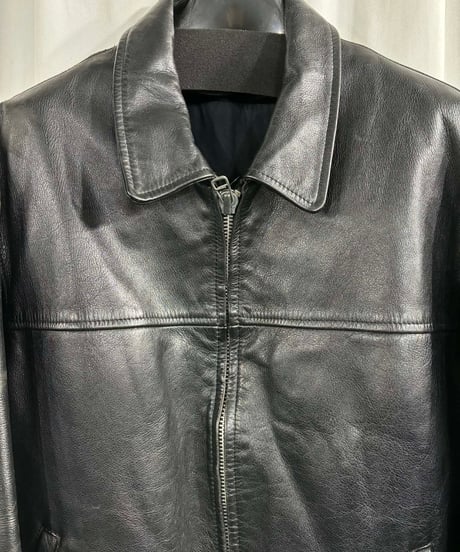 難あり 1991AW 6.1THE MEN  yohji yamamoto pour homme vintage レザーブルゾン（H-Y-237xxx）