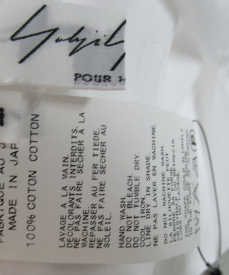 16ss yohji yamamoto pour homme REPLICA 1994ss デザインブラウス H0-B68-043