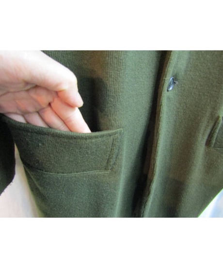 Y's yohji yamamoto カーキ ニットロングジャケット YV-J01-157