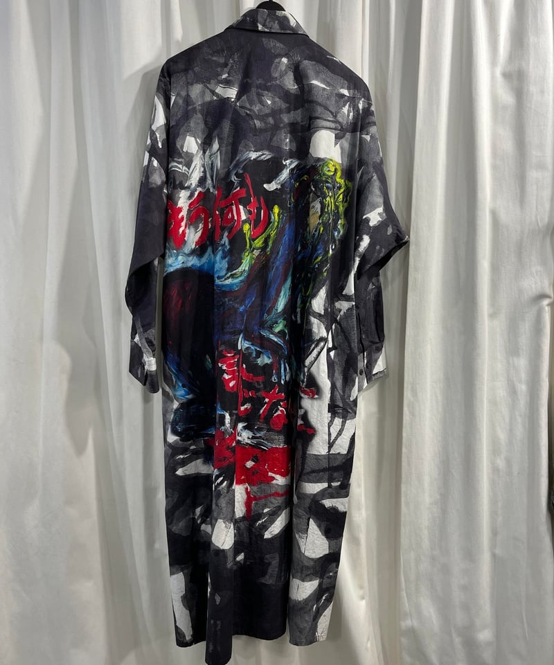 2019SS BLACK Scandal yohji yamamoto プリントデザインロング