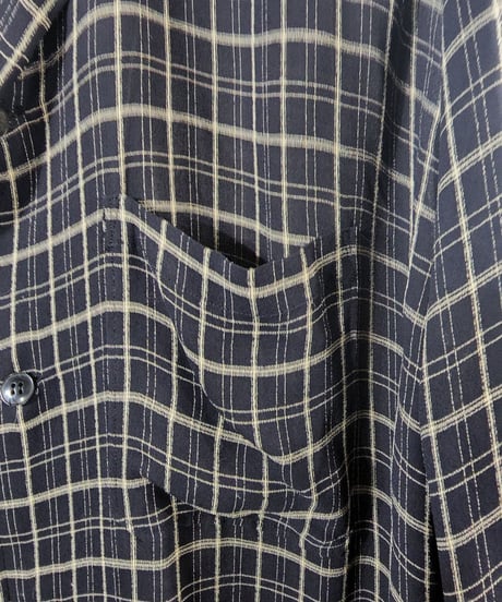レア 1996ss yohji yamamoto pour homme 花と少年期 ブラウス (HF-B11-239)