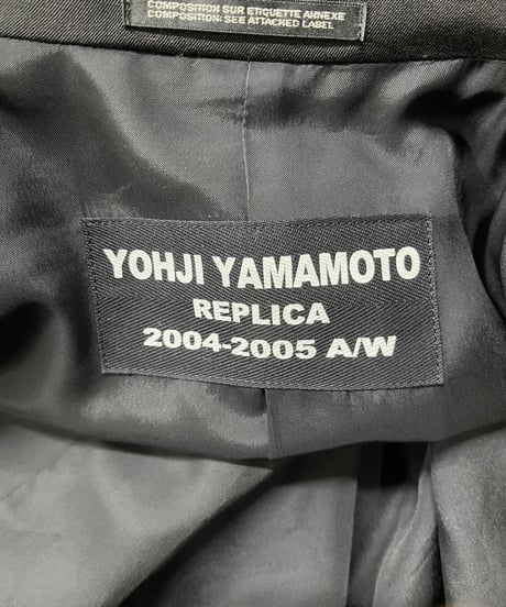 2019AW yohji yamamoto pour homme 04-05AW REPLICA ジッパー付きジャケット（HC-J92-537）