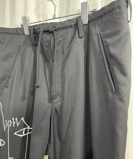 2022SS yohji yamamoto pour homme リエ刺繡パンツ（HG-P24-108）