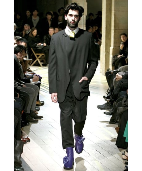 12aw yohji yamamoto POUR HOMME 紫 装飾付きデザインブーツ