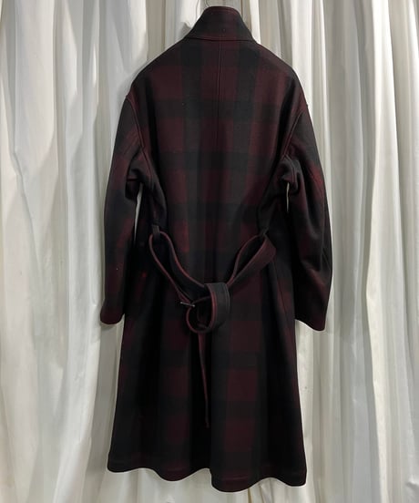 2020AW yohji yamamoto pour homme 女優・漢字柄スタンドカラーコート（HR-C12-126）