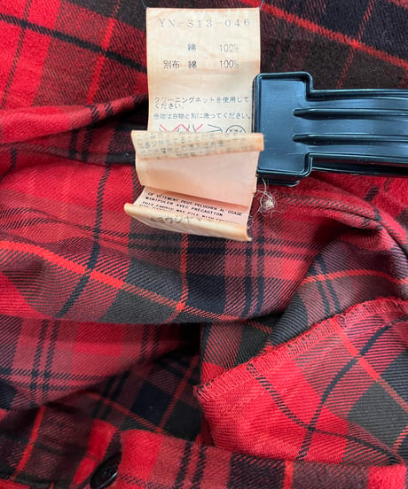 Y's yohji yamamoto タータンチェックロングスカート（YN-S13-046）