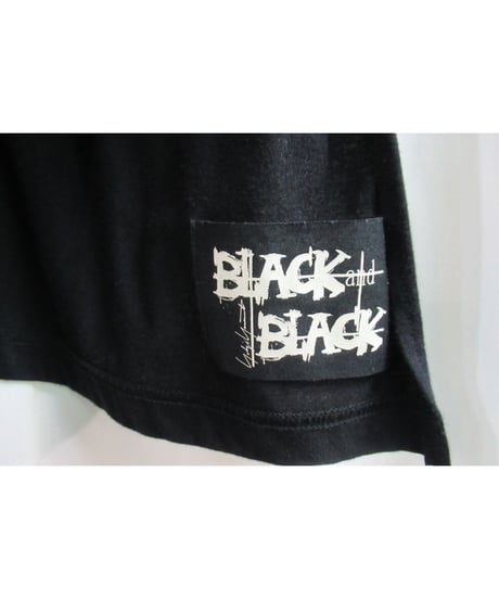 17ss BLACK and BLACK yohji yamamoto +noir 黒 顔料プリントカットソー ND-T61-074