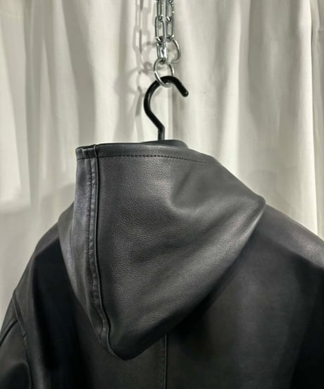 Y's for men フード付きカウレザーブルゾン（MW-C06-702）