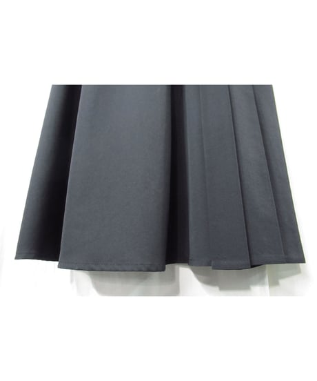 yohji yamamoto +noir サイドプリーツデザイン ロングフレアスカート（NN-S13-100）