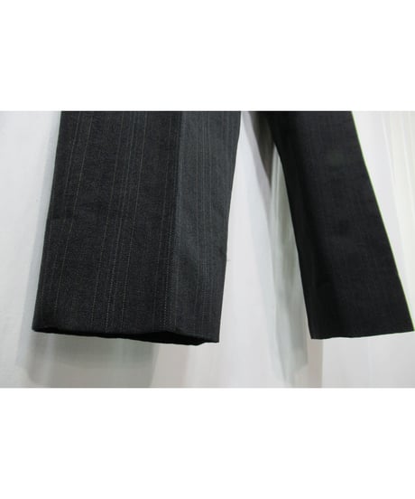 99ss yohji yamamoto pour homme vintage ストライプ ファスナーデザインセットアップ（HC-J51-901）