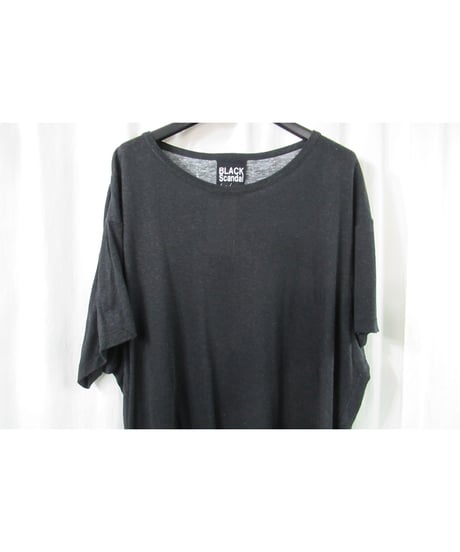 2020ss yohji yamamoto pour homme BLACK Scandal 内田すずめ バックプリントカットソー HN-T19-273