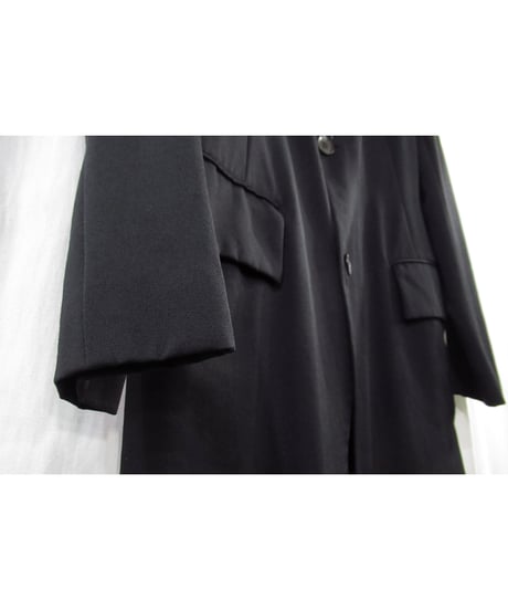 Y's yohji yamamoto ラペル切替え 燕尾デザインロングジャケット（YZ-J21-107）