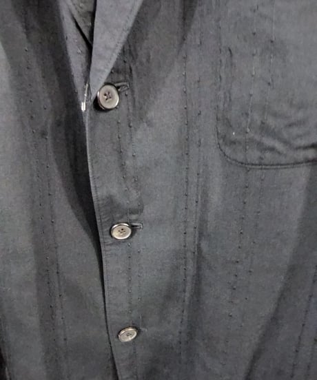 Y's for men  yohji yamamoto 黒 3釦ノーパットジャケット （MQ-J06-209）