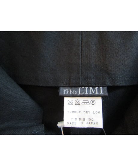 Y's bis LIMI Y's yohji yamamoto コットンシンプルパンツ BT-P03-008