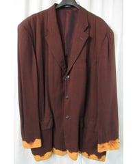 AD1993 COMME des GARCONS HOMME PLUS 脱色期 裾脱色デザインジャケット PJ-04078M