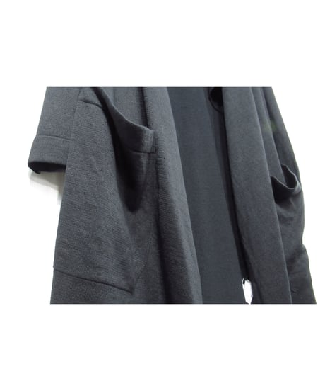Y’s yohji yamamoto  ボタンレス パチポケットデザイン ロングカーディガン（YH-K61-084）