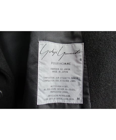 難あり 91aw yohji yamamoto pour homme vintage 黒 ウルトラマンジャケット HJ-33