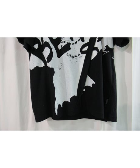 19aw B yohji yamamoto 半袖 断ち切りデザインプリントカットソー NC-T67-082