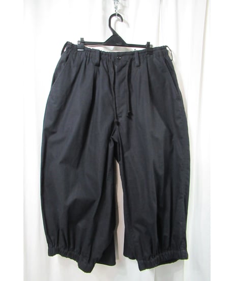 19aw yohji yamamoto pour homme  刺繍デザイン コットン カラスパンツ（HC-P04-003）