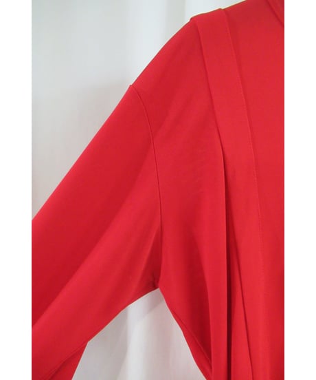 90's Y's yohji yamamoto vintage 赤 タックデザインカットソー YU-T