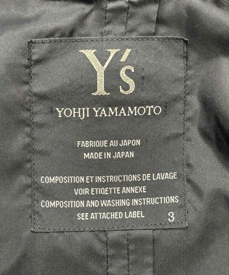 Y's yohji yamamoto フーテッドナイロンコート（YN-C06-821）