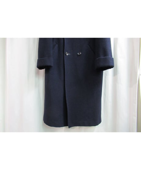 13aw yohji yamamoto pour homme 紺 へちま襟ロングコート HQ-C03-131