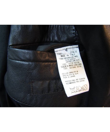Y's for men yohji yamamoto レザーシンプルジャケット MM-J90-740