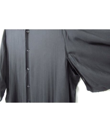yohji yamamoto +noir フード付き ラグランスリーブデザイン ロングワンピース（ND-D08-213）