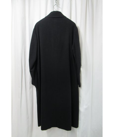 99aw yohji yamamoto pour homme vintage フラップポケットデザイン ステンカラーロングコート（HN-C10-140）