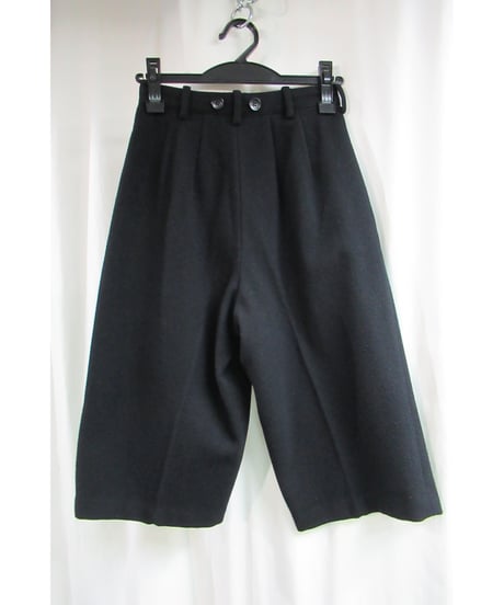 80’s yohji yamamoto femme vintage 黒 サスぺエンダー釦付きハーフパンツ