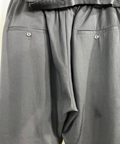 2018SS yohji yamamoto pour homme スカート付デザインパンツ （HW-P21-100）