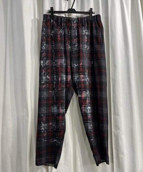 2020AW yohji yamamoto pour homme チェックパンツ（HR-P51-107）