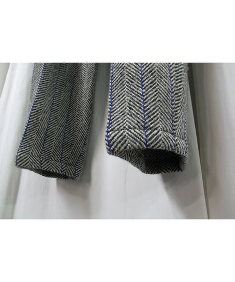 01aw yohji yamamoto pour homme ギャングスター 襟デザイン ツイードセットアップ（HV-J63-136／HV-P10-136）
