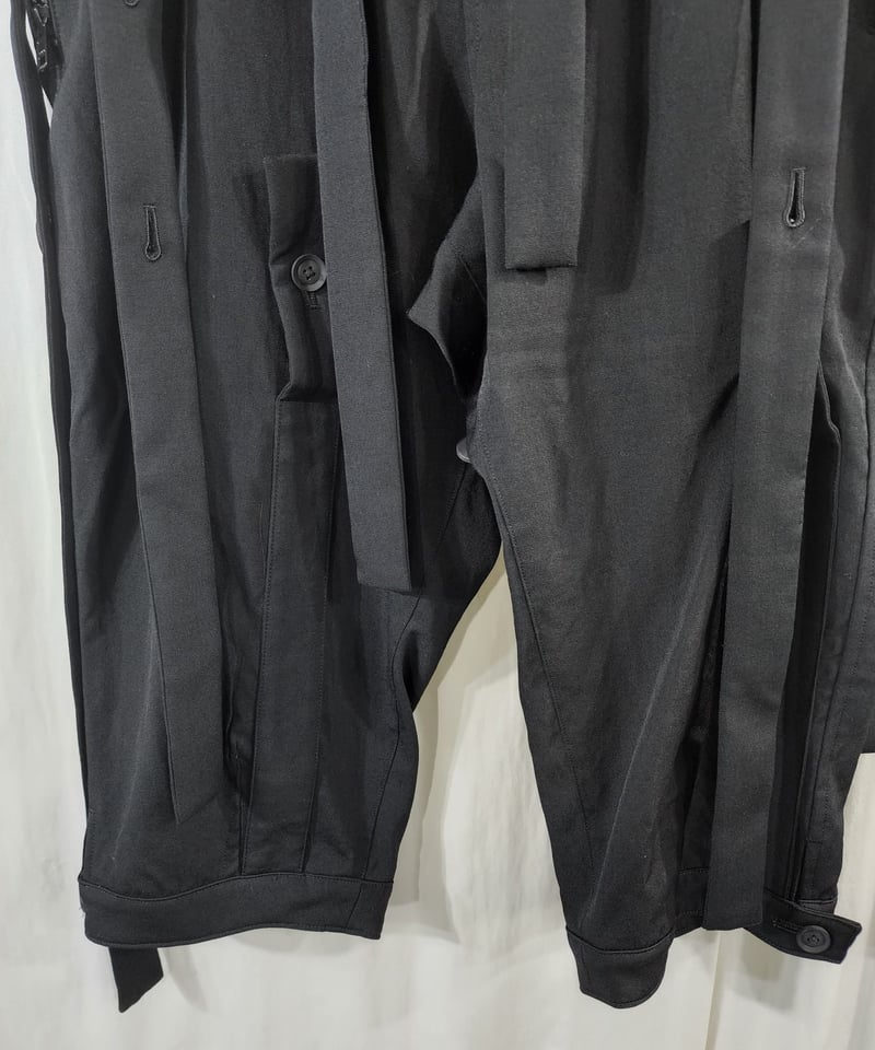 2020ss yohji yamamoto pour homme 黒 デザインパンツ (HN