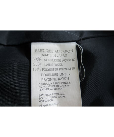 90's Y's yohji yamamoto vintage バックスリット ベルトデザイン シンプルロングコート（YX-C32-904）