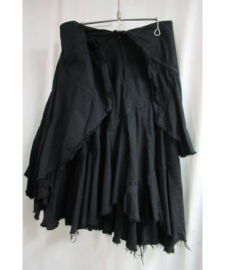 AD2004 JUNYA WATANABE COMME des GARCONS アシメトリーデザインフレアスカート JO-S094