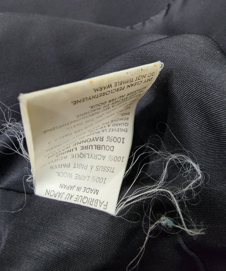 1996aw yohji yamamoto femme M's collection vintage 黒 ファー付きジャケット  （FG-J03-106）