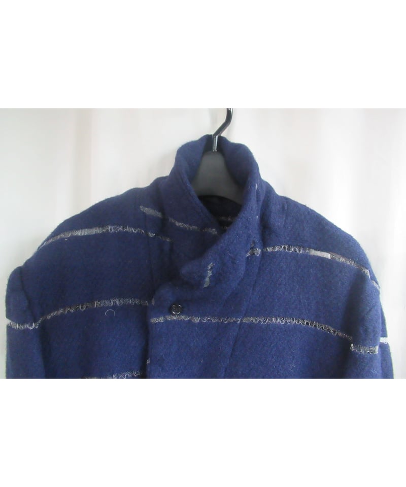 AD2004 COMME des GARCONS HOMME PLUS 紺 縮絨 デザインジャ AD2004 COMME des GARCONS HOMME PLUS 紺 縮絨 デザインジャ