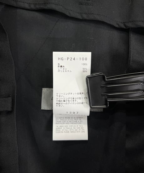 2022SS yohji yamamoto pour homme リエ刺繡パンツ（HG-P24-108-2）