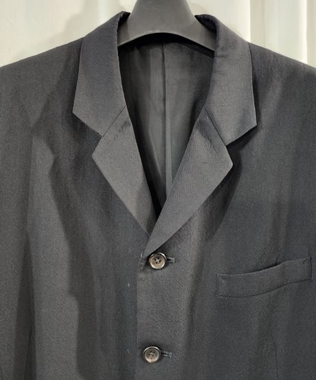 95AW yohji yamamoto pour homme  黒 4釦シンプルジャケット （HE-J81-199）