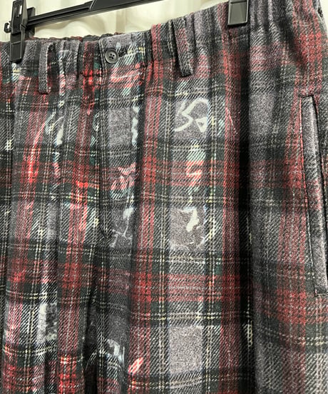 2020AW yohji yamamoto pour homme チェックパンツ（HR-P51-107）