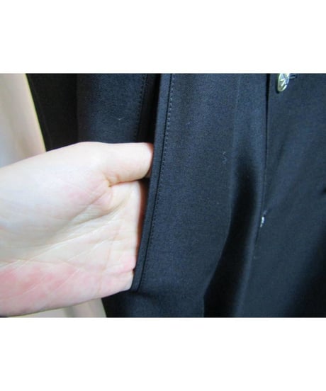 06aw yohji yamamoto femme ステッチデザインアシメトリ―コート FB-C07-110