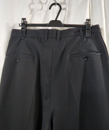 14AW yohji yamamoto pour homme 黒 デザインパンツ  （HF-P15－100）