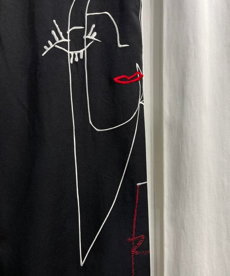2022SS yohji yamamoto pour homme リエ刺繡パンツ（HG-P24-108-2）