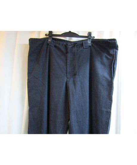 97ss yohji yamamoto POUR HOMME vintage 紺シンプル紐パンツ HU-P72-085