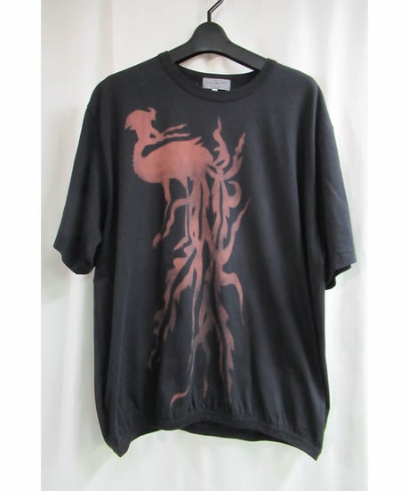 04ss yohji yamamoto pour homme 抜染 デザインカットソー HZ-T68-069