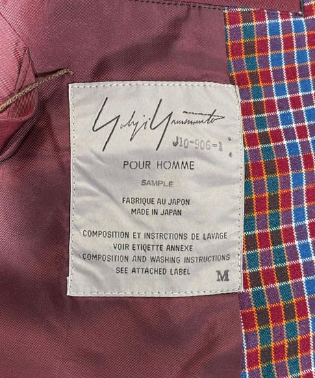 1980's SAMPLE yohji yamamoto pour homme vintage ダブルジャケット（H-J-127xxx）