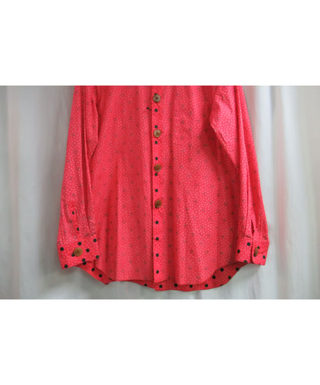AD2002 COMME des GARCONS HOMME PLUS ドット切替えデザインブラウス PG-B045